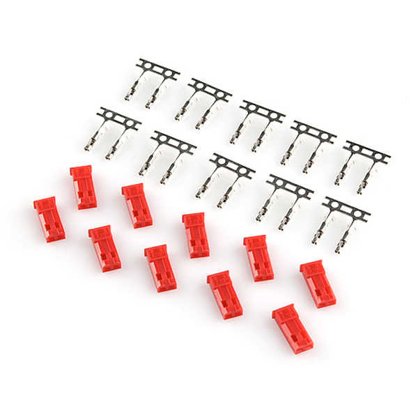 JST Male 2 Pin Connector Set (10pcs) [JSTMALECONN]
